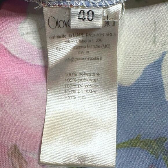 Giovanna Nicolai Floral Drop Waist Maxi Dress - Size 40 (US 4-6) - Picture 8 of 9